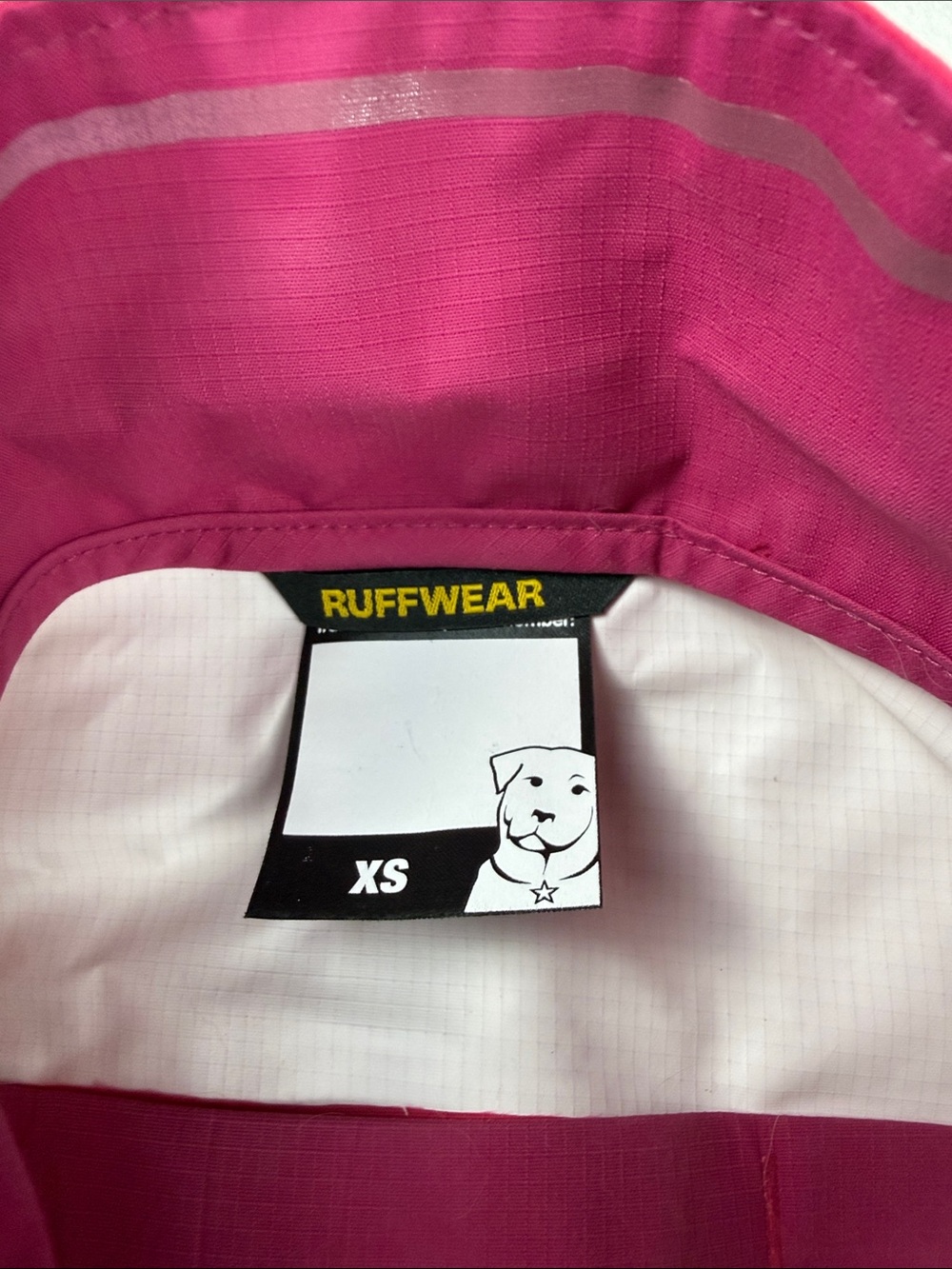 Ruffwear Sun Shower Dog Raincoat in Hibiscus Pink Two-Tone Pink Dog Rain Jacket - Picture 3 of 6
